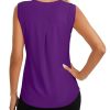 Débardeur de Sport Femme Violet Foncé L Débardeur de Sport Femme Violet Foncé L