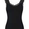 Débardeur en Dentelle Noire pour Femmes XL Débardeur en Dentelle Noire pour Femmes XL