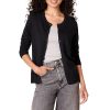 Gilet Col Rond Léger Femme Noir Gilet Col Rond Léger Femme Noir