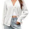 Gilet Femme Chaud Maille Épaisse Col V Gilet Femme Chaud Maille Épaisse Col V