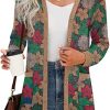 Gilet Femme Long Chic à Manches Longues Gilet Femme Long Chic à Manches Longues