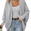Gilet Long Femme Chic en Tricot Gris Gilet Long Femme Chic en Tricot Gris