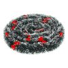 Guirlande de Noël verte 10m avec nœuds rouges Guirlande de Noël verte 10m avec nœuds rouges