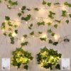 Guirlande Lumineuse Lierre Artificiel 2m - 2 Packs