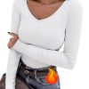 Haut Thermique Femme Manches Longues Col V