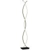 Lampadaire moderne avec double spirale noir Lampadaire moderne avec double spirale noir