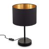 Lampe de Table B.K.Licht Noir-Or Lampe de Table B.K.Licht Noir-Or