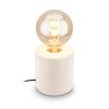 Lampe de table céramique blanche E27 Lampe de table céramique blanche E27