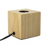 Lampe de table en bois cube Lampe de table en bois cube