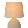 Lampe de table LUCIDE RAMZI en crème Lampe de table LUCIDE RAMZI en crème
