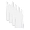 Lot de 4 Débardeurs Ajustés Femme Blanc XXL Lot de 4 Débardeurs Ajustés Femme Blanc XXL