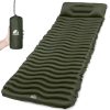 Matelas gonflable camping léger vert foncé Matelas gonflable camping léger vert foncé
