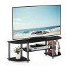 Meuble TV Furinno Noir avec Étagères