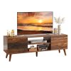 Meuble TV Marron Vintage et Noir Meuble TV Marron Vintage et Noir