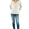 Pull à col en V ONLY Femme Gris Pull à col en V ONLY Femme Gris