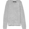 Pull en Maille VMDOFFY Gris Clair L Pull en Maille VMDOFFY Gris Clair L