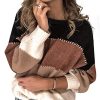 Pull Femme Chic Rayé Noir Taille XL Pull Femme Chic Rayé Noir Taille XL