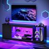 Support TV LED Moderne 145 cm avec Rangement Support TV LED Moderne 145 cm avec Rangement