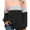 Sweatshirt Femme Décontracté Noir Rose Taille L Sweatshirt Femme Décontracté Noir Rose Taille L