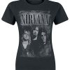 T-shirt Femme Nirvana Noir Manches Courtes XL T-shirt Femme Nirvana Noir Manches Courtes XL