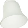 Abat-jour en cloche mate blanc