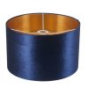 Abat-jour en velours bleu fait main Abat-jour en velours bleu fait main