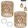 Abat-jour Rotin Tissé Style Boho Abat-jour Rotin Tissé Style Boho