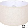 Abat-jour tambour beige élégant pour lampadaire Abat-jour tambour beige élégant pour lampadaire