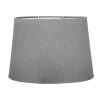 Abat Jour Ovale Gris Clair 31 cm Abat Jour Ovale Gris Clair 31 cm