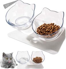 Bol de Nourriture Inclinable pour Chat