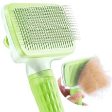 ACE2ACE Brosse auto-nettoyante One Touch chiens & chats Brosse auto-nettoyante pour animaux de compagnie