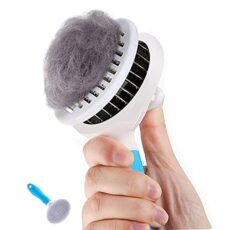 Maoma-Direct Brosse auto-nettoyante 1-clic chats/chiens EESA-A Brosse auto-nettoyante pour chats et chiens