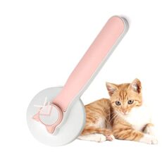 QJJQXWD Brosse auto-nettoyante chats/chiens, aiguilles inox Brosse auto-nettoyante pour chats et chiots
