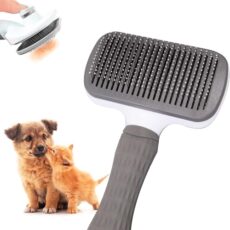 Shangli Donsan Brosse Autonettoyante Chien/Chat Pointes Souples Brosse Autonettoyante pour Chien et Chat