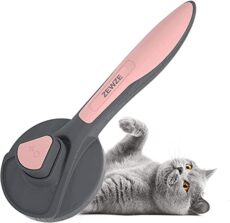 ZEWZE Brosse Auto-nettoyante Chiens & Chats – Modèle E9 Brosse Autonettoyante pour Chiens et Chats