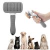 Brosse autonettoyante pour chiens et chats