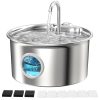 Fontaine à Eau Automatique pour Chats en Inox Fontaine à Eau Automatique pour Chats en Inox