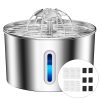 Fontaine à Eau Chat Acier Inox 2,2L Silencieuse