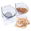 Gamelle Chat Élevée Transparent et Réglable Gamelle Chat Élevée Transparent et Réglable