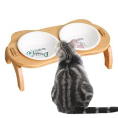 Gamelle Chat Surélevée en Céramique