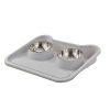 Gamelle double anti-vomissement pour chats Gamelle double anti-vomissement pour chats