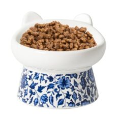 Gamelle surélevée en céramique pour chat