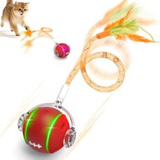 Avis FUGODIWI Balle Chat Interactive Plume – 3 modes, USB-C Jouet Interactif pour Chat avec Plume