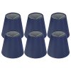 Lot de 6 abat-jours cylindriques en jute Lot de 6 abat-jours cylindriques en jute