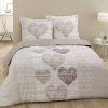 Parure de lit Alice en coton beige Parure de lit Alice en coton beige