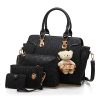 Sac à Main en Cuir PU Chic Noir Sac à Main en Cuir PU Chic Noir