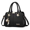 Sac à Main Élégant Femme en PU Noir Sac à Main Élégant Femme en PU Noir