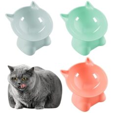 Set de 3 gamelles surélevées pour chats