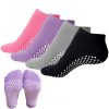 4 Paires de Chaussettes Antidérapantes pour Yoga