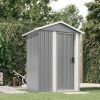 Abri de Jardin en Acier Galvanisé Gris Abri de Jardin en Acier Galvanisé Gris